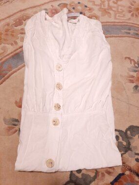 White Zara dress cotton